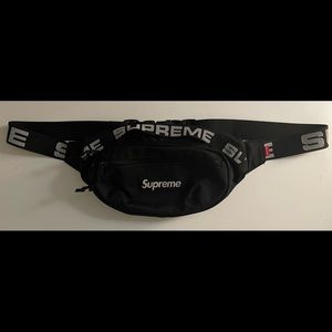 Black Supreme Waist Bag (SS18 Collection)